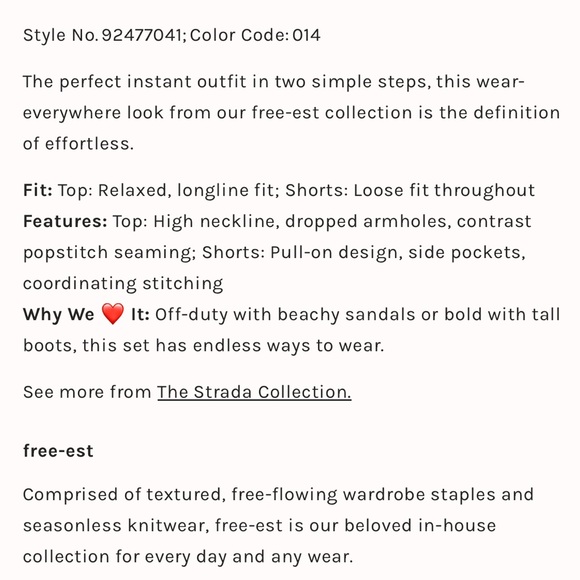 NEW! FREE PEOPLE Strada Set SMALL Barnacle Island Cream Sleeveless Top Shorts - Picture 12 of 16